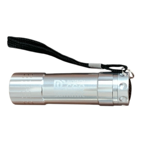 Bright Way Flash Light Silver Metal Handheld Flashlight 9 LED Pocket Flashlight - Picture 4 of 5